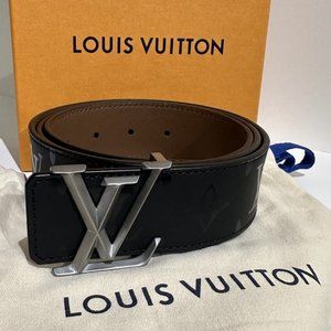 Louis Vuitton Men's Belt PYRAMIDE 40MM REVERSIBLE 95CM 38" PANT SIZE 32